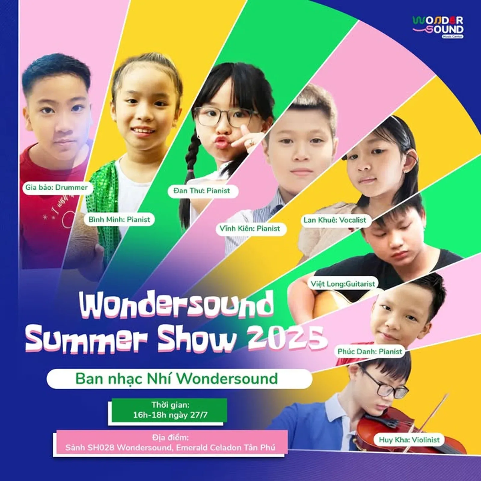 CÁC NGHỆ SĨ NHÍ BIỂU DIỄN TRONG WONDERSOUND SUMMER SHOW 2025