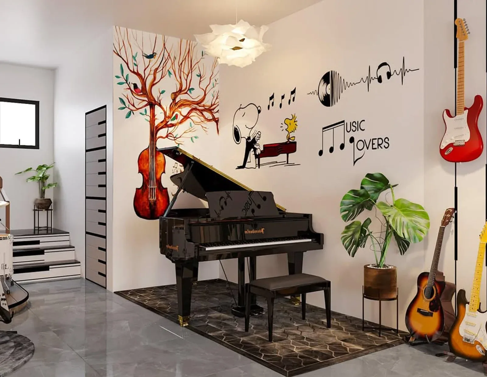 Dành cho các tín đồ Piano, phòng học piano riêng biệt cho lớp nhóm và lớp cá nhân. Chúng mình đang tất bật chuẩn bị cho ngày Grand Opening, cùng chờ đón Wondersound Music School tại Quận Tân Phú nhé!