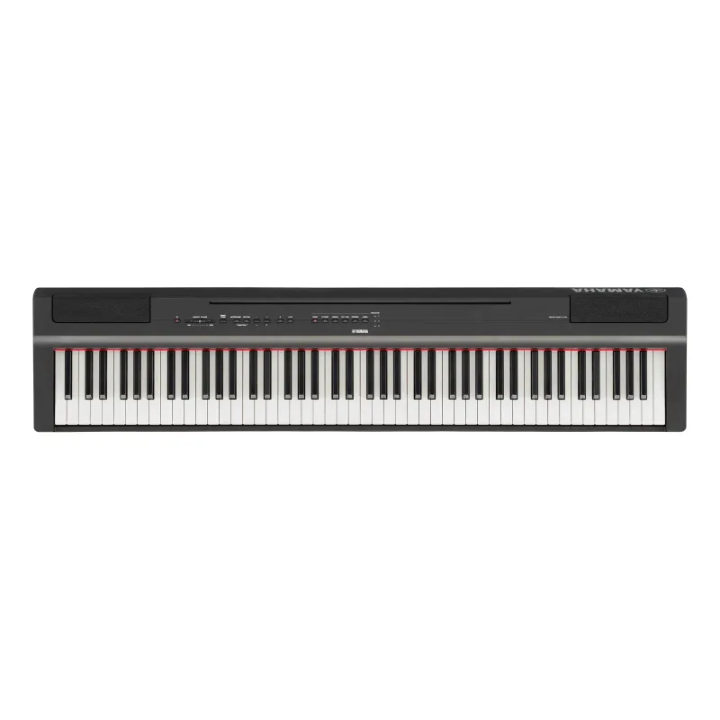 Đàn piano điện Yamaha P-125a màu đen, nhìn từ trên